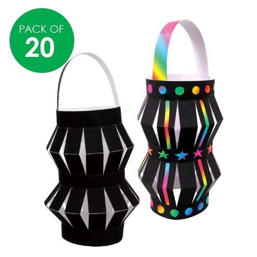 Scratch Board Chinese Lanterns - Pack of 20