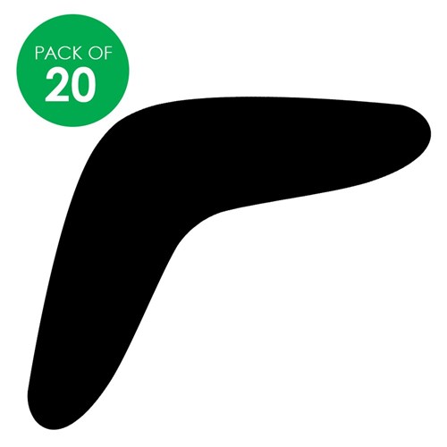 Scratch Board Boomerang Shapes - Pack of 20