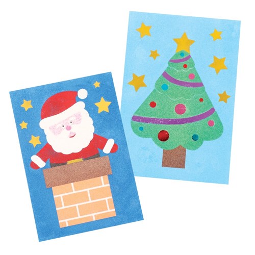 Christmas Sticky Art Sheets - Pack of 20