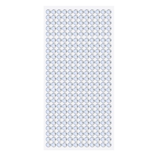 Self-Adhesive Rhinestones - Silver - Pack of 540