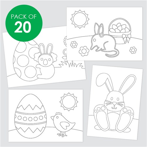 Easter Sticky Art Sheets - Pack of 20