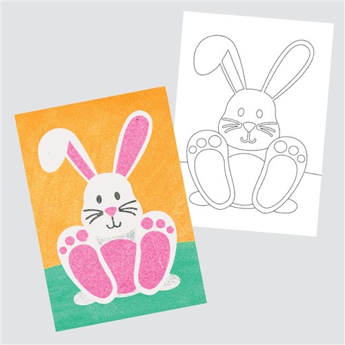 Easter Sticky Art Sheets - Pack of 20