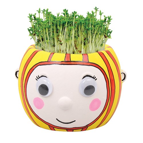 Ceramic Head Flowerpot - Each
