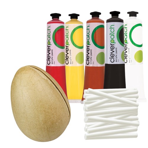 Indigenous Dot Painting Emu Eggs Group Pack