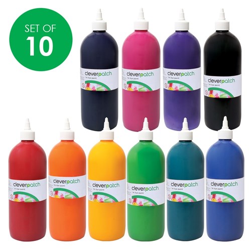 CleverPatch Tie Dye Paint - 1L - Set of 10 Colours