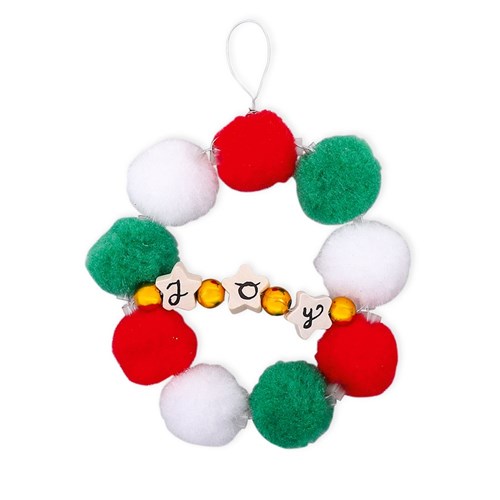 Pom Pom Beads - Christmas - Pack of 100