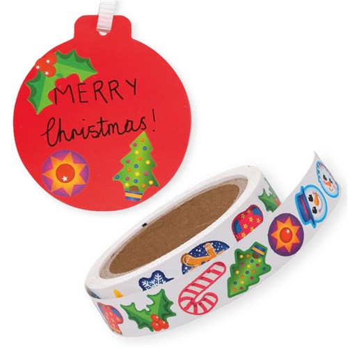 Christmas Sticker Roll - Pack of 720