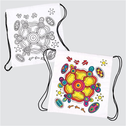 Indigenous Designed Printed Drawstring Backpack