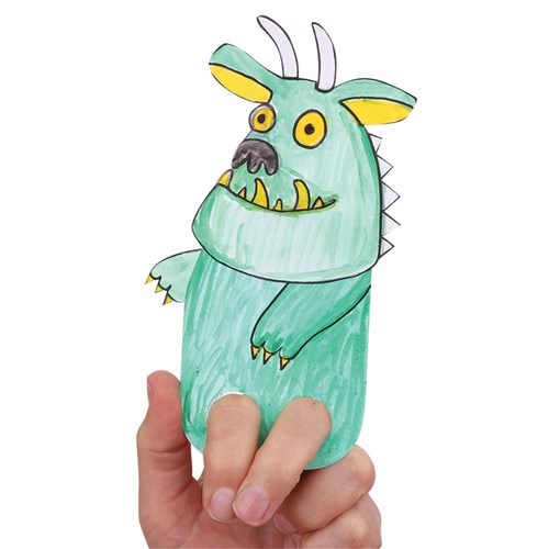 Cardboard Finger Puppets - White - Pack of 20
