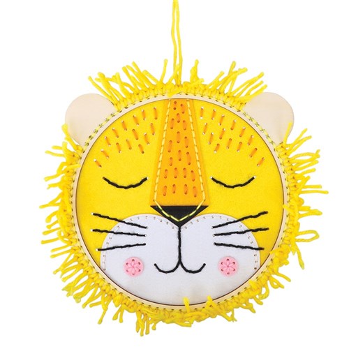 Embroidery Wall Hanging Kit - Lion