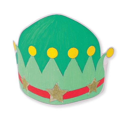 Cardboard Christmas Crowns - Pack of 10