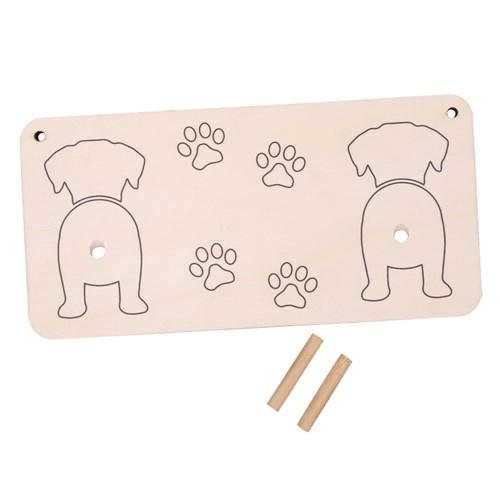 Wooden Dog Leash Holder - Each