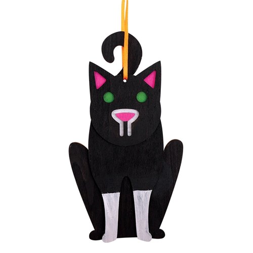 Wooden Layered Cats - Pack of 10