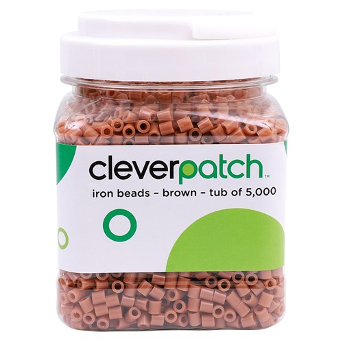 CleverPatch Iron Beads - Brown - Tub of 5,000