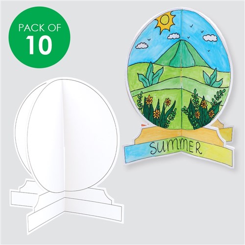 3D Cardboard Globes - Pack of 10