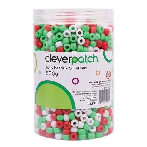 Pony Beads - Christmas - 500g Tub