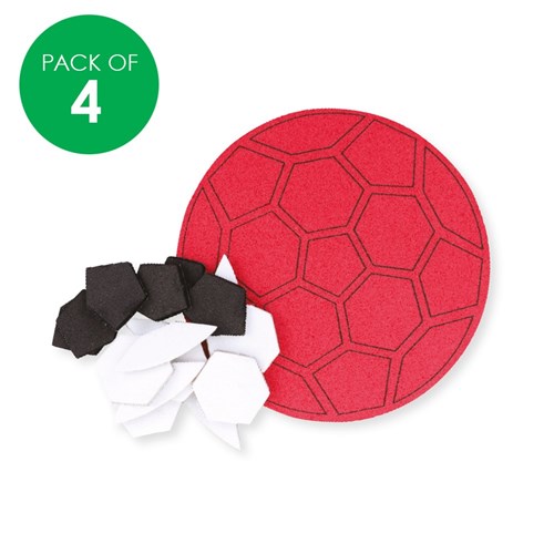 Foam Soccer Ball Magnets CleverKit Multi Pack - Pack of 4