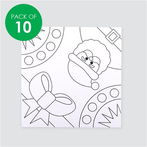 Christmas Collaboration Sticky Art Shapes - Pack of 10
