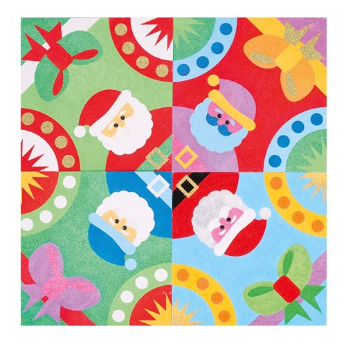Christmas Collaboration Sticky Art Shapes - Pack of 10