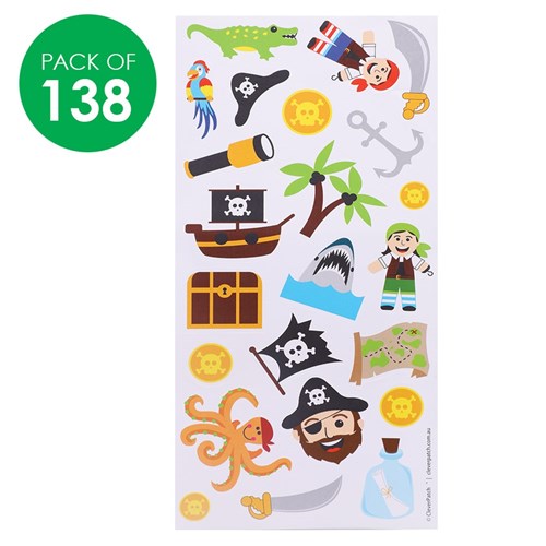 Pirate Stickers - Pack of 138