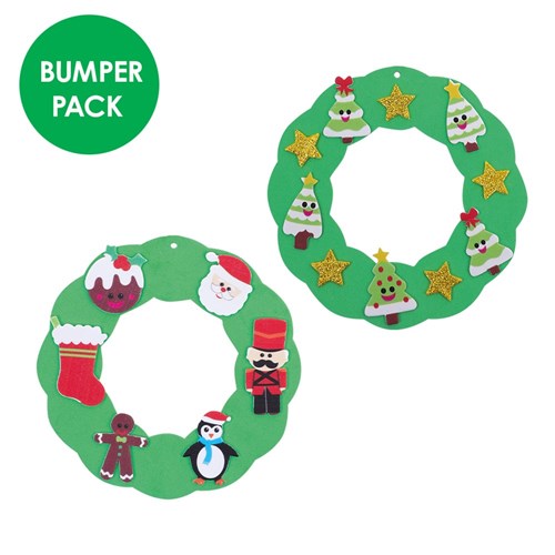 Foam Christmas Wreaths Bumper Pack