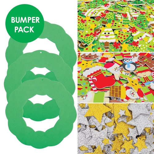 Foam Christmas Wreaths Bumper Pack