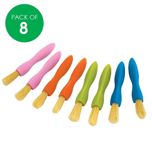 Easy-Grip Paint Brushes - Pack of 8