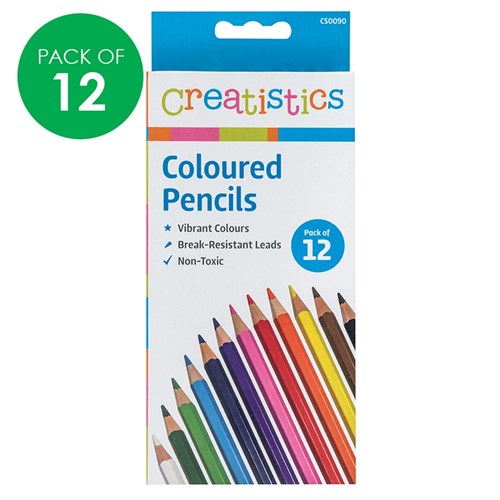 Creatistics Coloured Pencils - Pack of 12