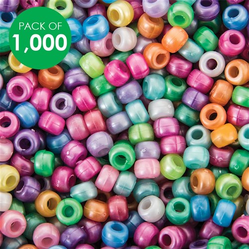 Pearl Pony Beads - Pack of 1,000
