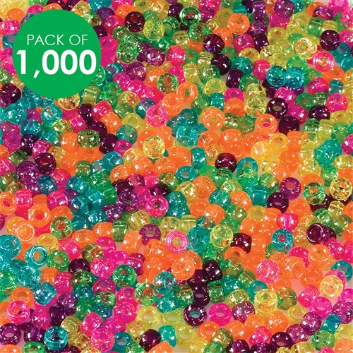 Mini Jelly Pony Beads - Pack of 1,000