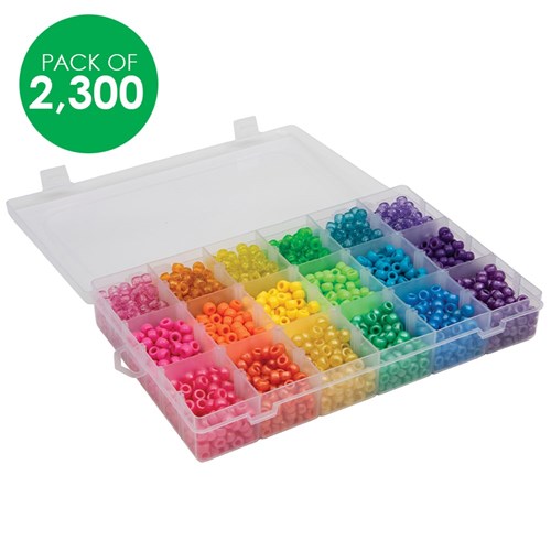 Rainbow Beads - Pack of 2,300