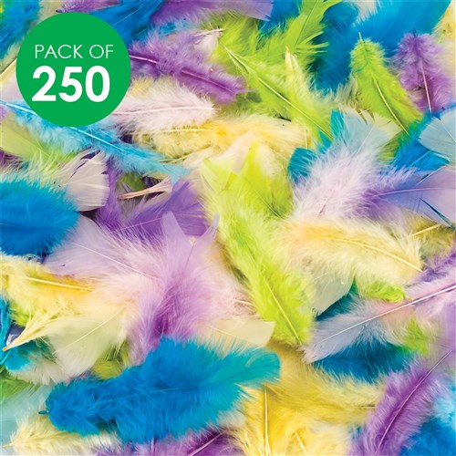 Pastel Feathers - Pack of 250