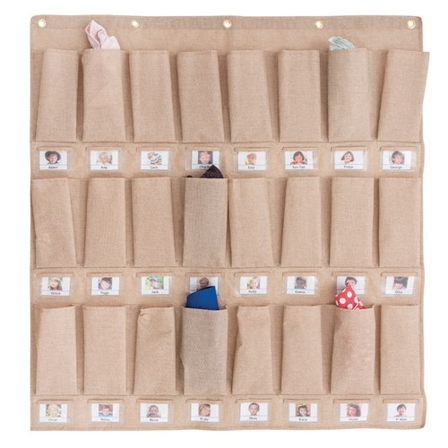 Slim Storage Pocket - Natural - 24 Pockets