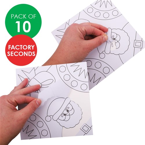 FACTORY SECONDS Christmas Collaboration Sticky Art Shapes - Pack of 10