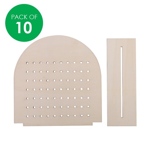 Wooden Earring & Embroidery Stands - Pack of 10