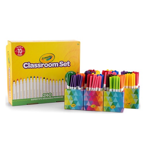 Crayola Super Tips Washable Markers Classroom Set - Pack of 240