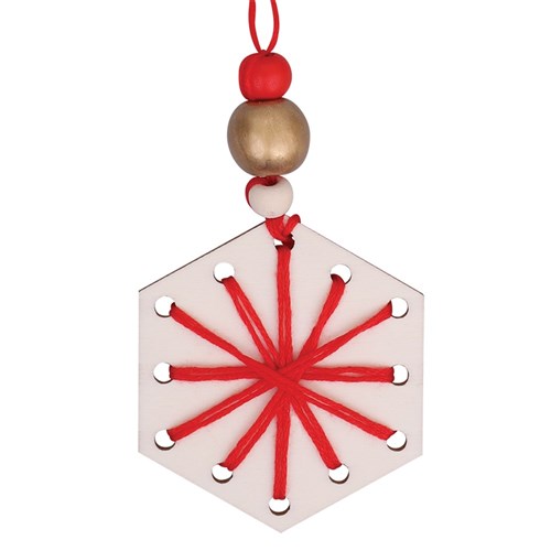 Wooden Woven Ornament CleverKit