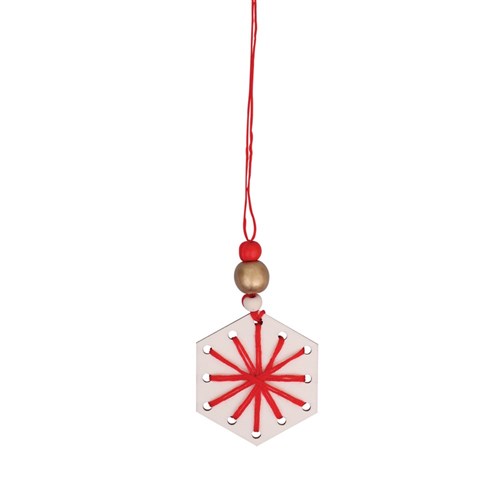 Wooden Woven Ornament CleverKit