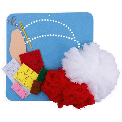 Yarn Stitching Picture Kit - Santa - Each