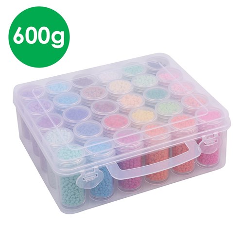 Seed Beads - Assorted Colours - 600g Pack