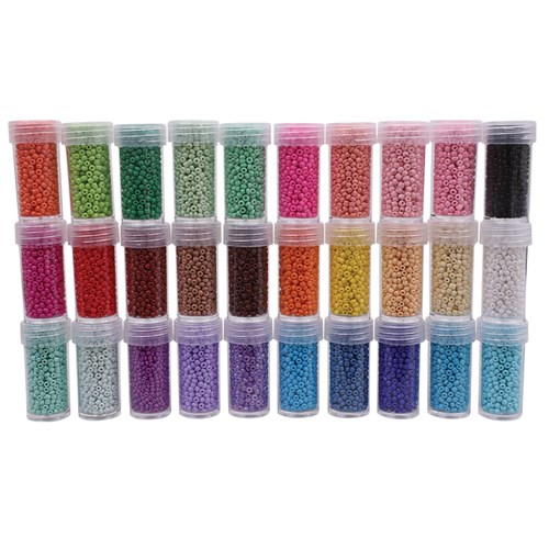 Seed Beads - Assorted Colours - 600g Pack