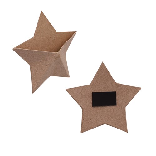 Papier Mache Pocket with Magnet - Star