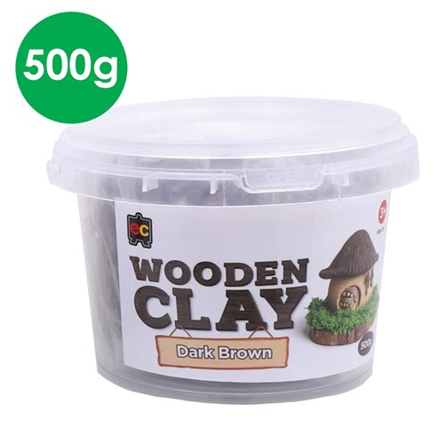 EC Wooden Clay - Dark Brown - 500g Tub