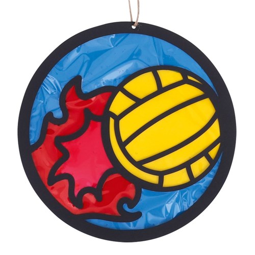 Cardboard Stained Glass Frames - Sport - Pack of 20