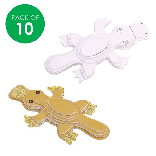 3D Cardboard Animal Puzzles - Platypus - Pack of 10