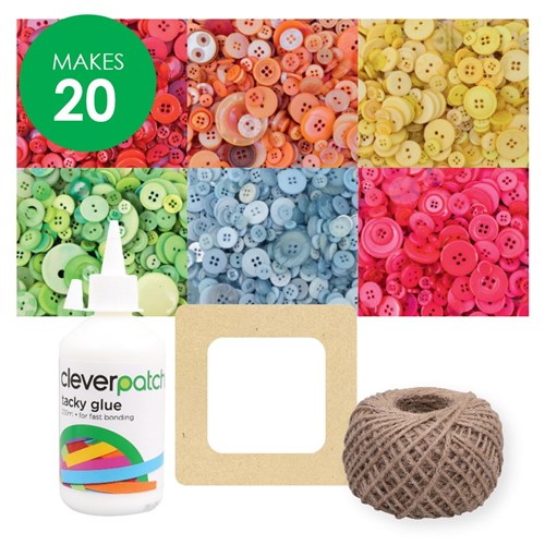 Rainbow Button Frames Group Pack