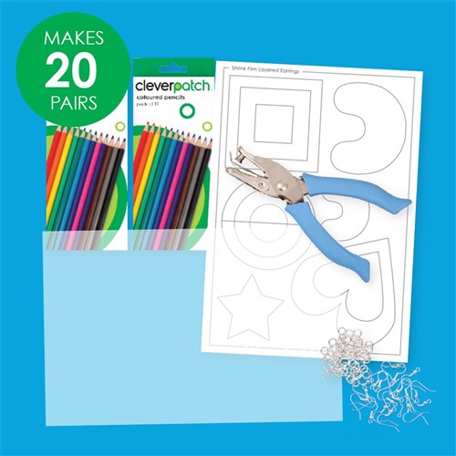 Shrink Film Layered Earrings Group Pack