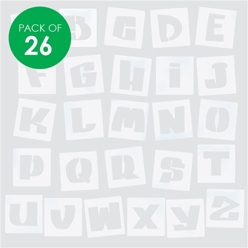 Alphabet Stencils - Pack of 26