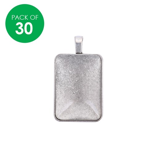 Pendant Settings - Rectangle - Pack of 30