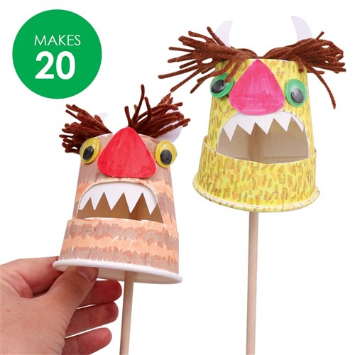 Wild Paper Cup Puppets Group Pack